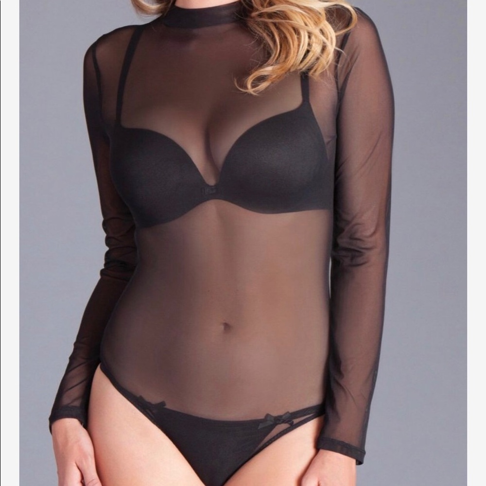Black See through Bodysuit